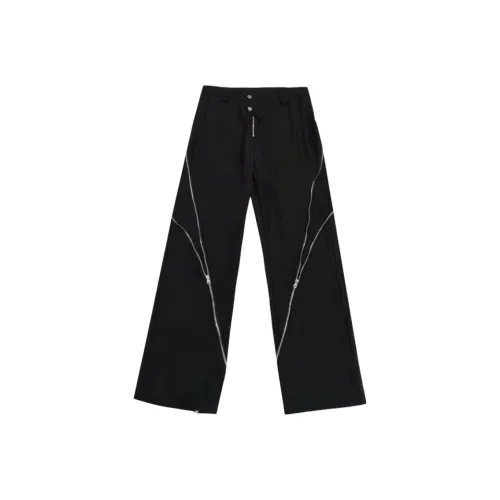 HLPT Black Unisex Casual Pants HLPT Черные Унисекс Повседневные Штаны