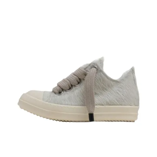 RICK OWENS RO Jumbo Laces Низкие Кроссовки для скейтбординга Женские Серые