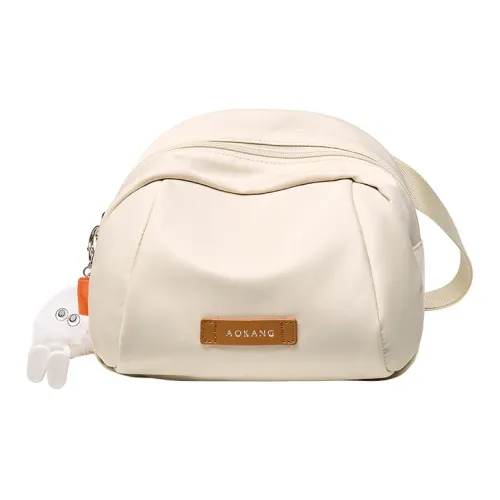AOKANG Ткань Синтетическая кожа Сумка через плечо Сумка на плечо Средняя Женская Молочно-белый Классический черный Хаки