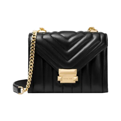 MICHAEL KORS Whitney Овчина Сумка через плечо Маленькая Женская Чисто Черная