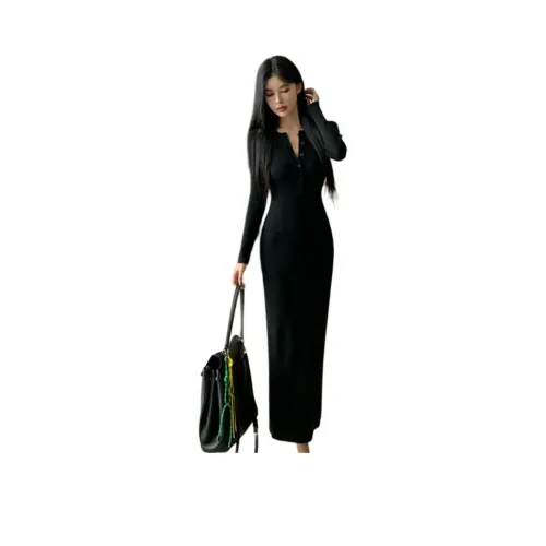 REMOULD Длинное платье с длинным рукавом женское