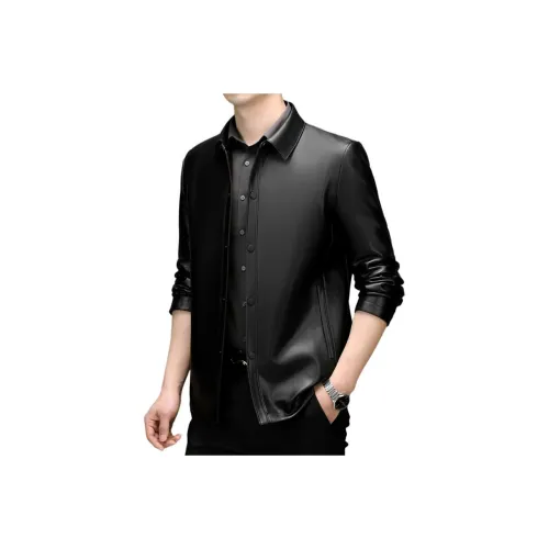 Square Man Also Stands Tall кожаная куртка мужская