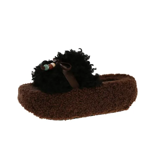 Puppytown Резина Бусины Плюшевые Слипоны Женские