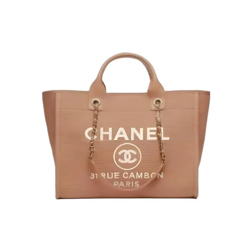 CHANEL Холст Тоут Сумка Стандартная Женская CAMEL