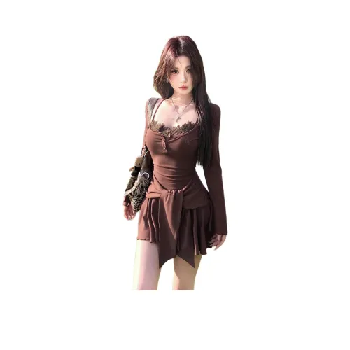 MISSHONEY MH Длинное платье с длинными рукавами женское