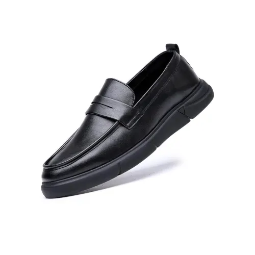 ZUOSAISI Лоферы с резиновым покрытием черные мужские