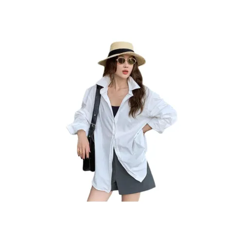 NANING9 Белые Женские Рубашки