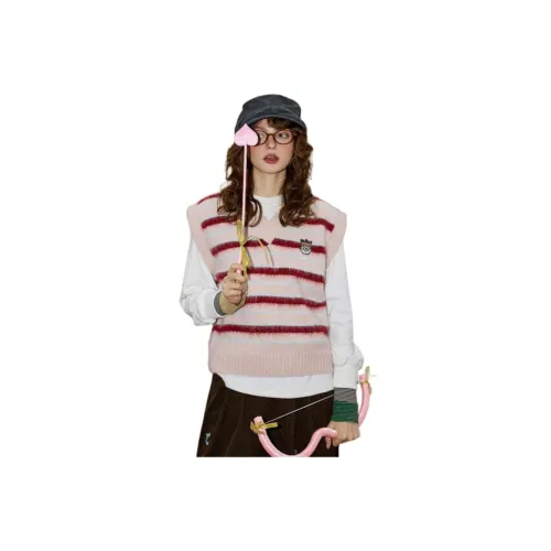 Coolhut Розовые полосы Женские жилеты