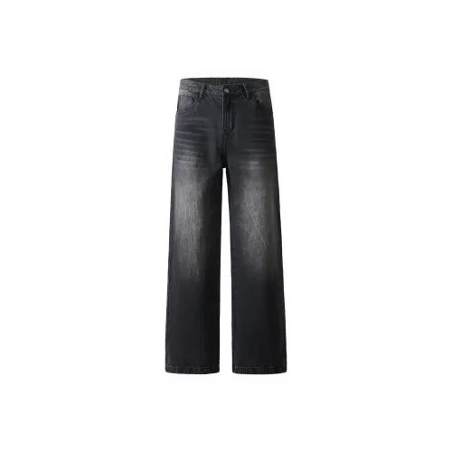 JFU Denim Черные Мужские Джинсы