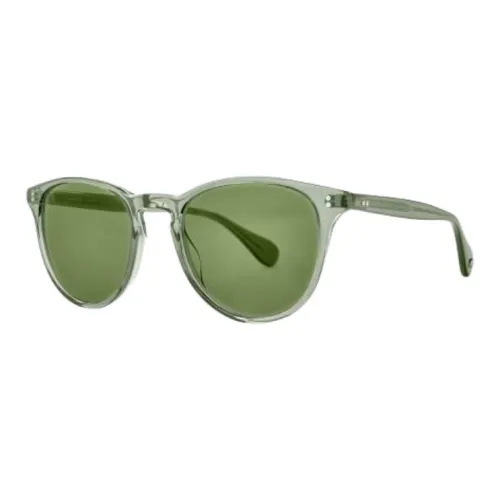 GARRETT LEIGHT Пластик OVAL SUNGLASSES Унисекс Прозрачный Сосновый зеленый