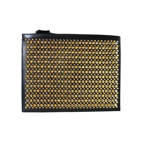 CL LUBOTING Клатч из коровьей кожи женский черный