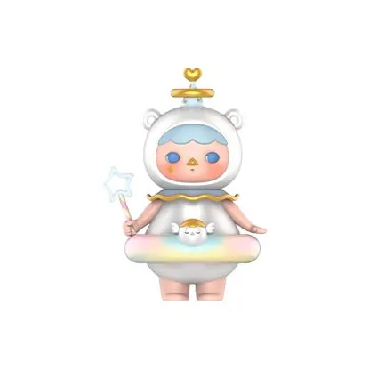 POP MART Коллаборация Edition Pucky Angel Baby Прозрачный Слепой Бокс на Карточке 100% 8,7 см