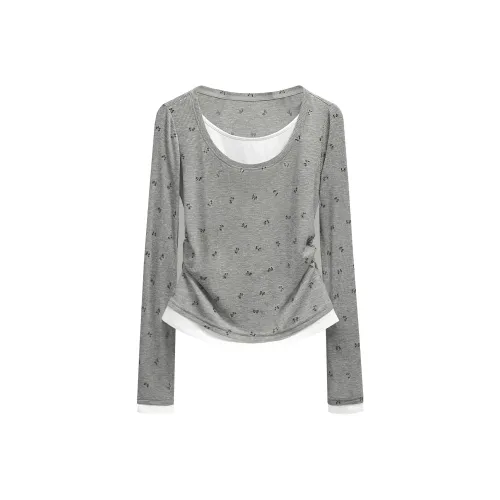 TOUCH Светло-серые женские T-рубашки