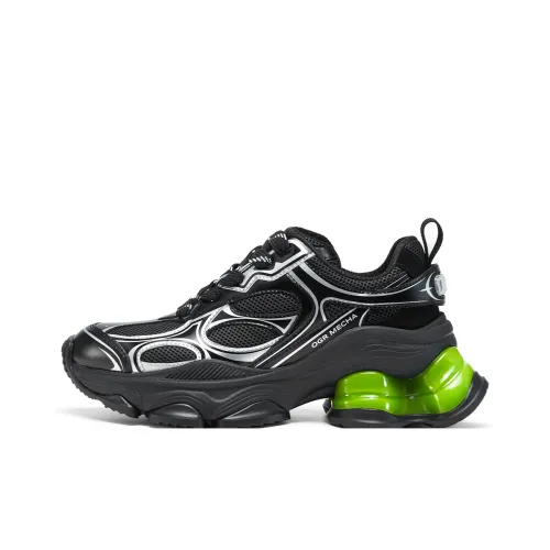 OGR Дышащий Поддерживающий Легкий Увеличивающий Высоту Низкий Топ Телесный Верх Кроссовки Женские Черный Серебряный