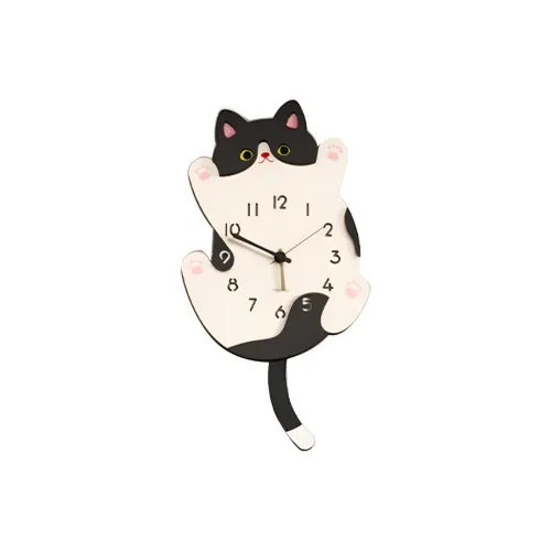 Meishida Механизм с плавным ходом секундной стрелки Стена Часы Унисекс Бежевый