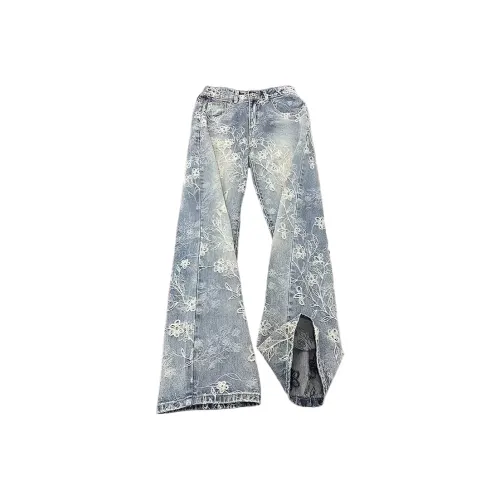 CAT'S PAW Синий Унисекс Джинсы