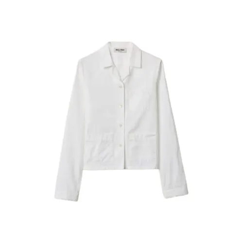 MIU MIU SS24 Рубашка Женская Белая