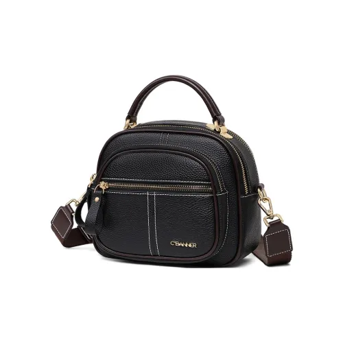 C°BANNER Коровья кожа Сумка Средний Женские Черный