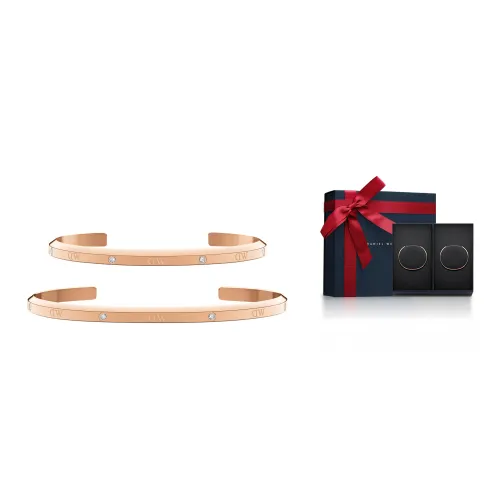 Daniel Wellington Alloy Bangles Unisex Rose Gold Даниэль Уэлингтон Сплав Браслеты Унисекс Розовое Золото
