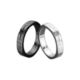 Матовые парные кольца с искрами