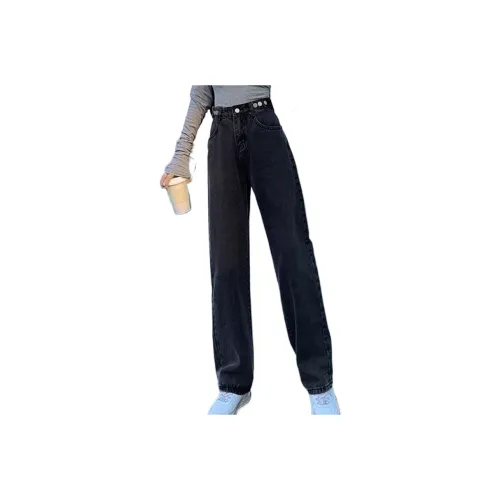 Lan Miao Дымчато-серый Женские Джинсы