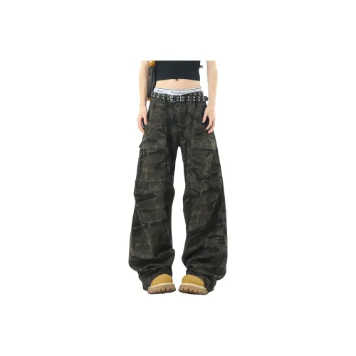 PISYPOX Камуфляж Унисекс Джинсы