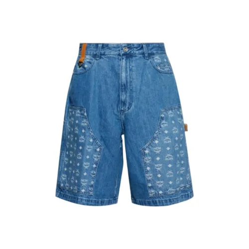 MCM Blue Men's Casual Shorts MCM Синий Мужские Повседневные Шорты