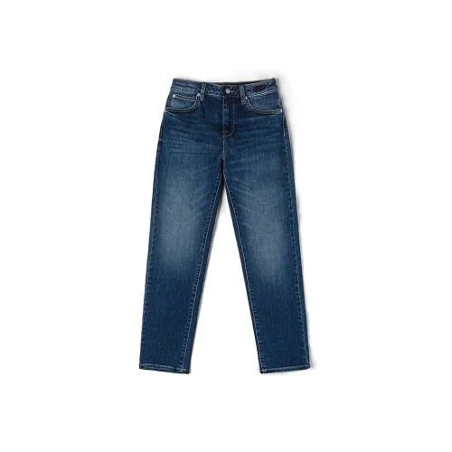 Lee Темно-синий Женские Джинсы