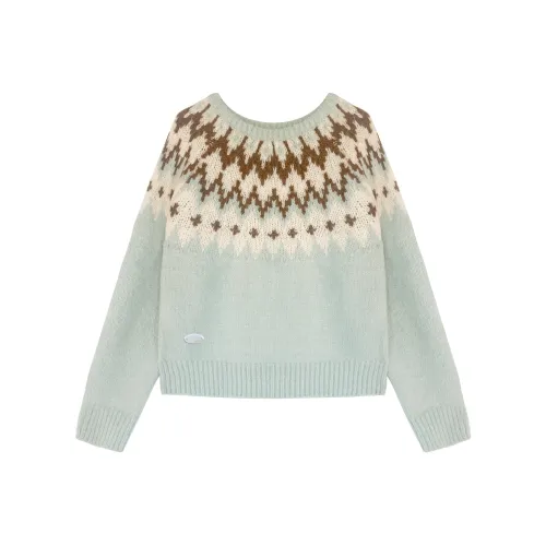 REMOULD Мятно-зеленый свитер женский трикотаж