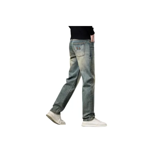 ZENGZHI Джинсы Прямой крой Унисекс