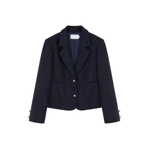 LUYOUYE Темно-синий женский короткий пальто