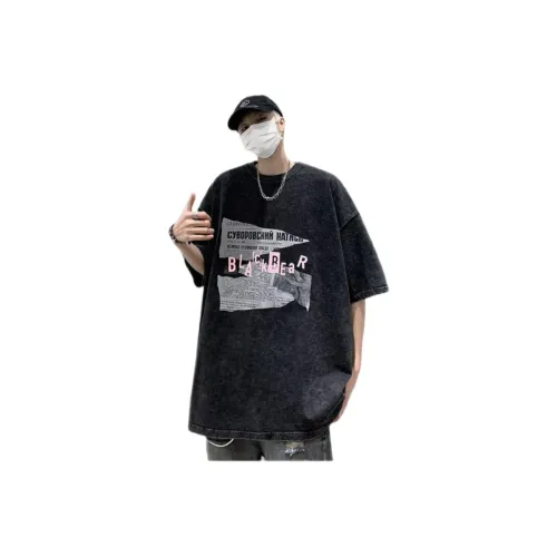 Wooden Rabbit Черные Мужские T-Рубашки