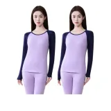 Антибактериальный Смесь Хлопок и Эластан Темно-синий & Фиолетовый + Темно-синий & Фиолетовый