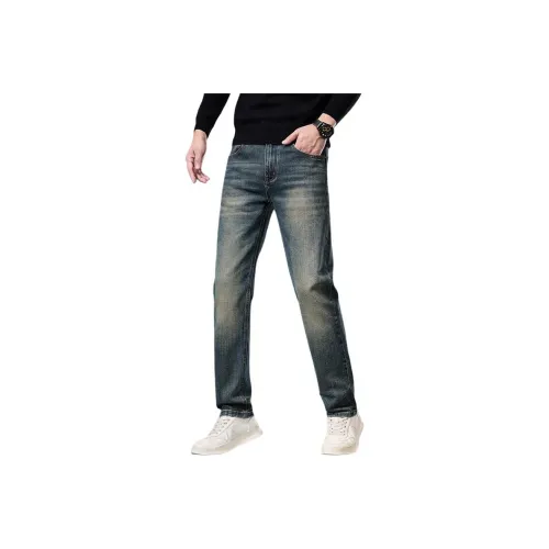 ZENGZHI Джинсы Прямой крой Унисекс