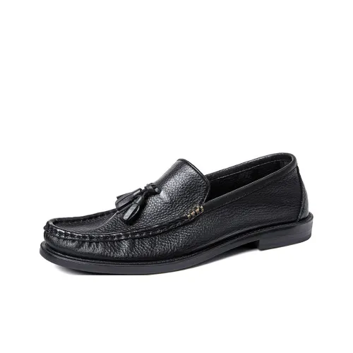 ALPLUME Повседневные кожаные туфли с низким верхом черные мужские