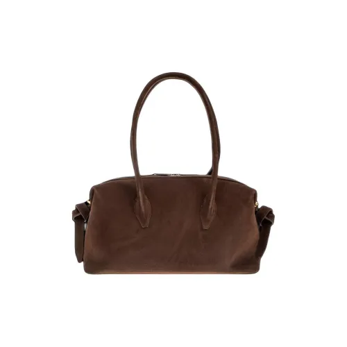 YUZEFI Сумка через плечо из кожи женская коричневая