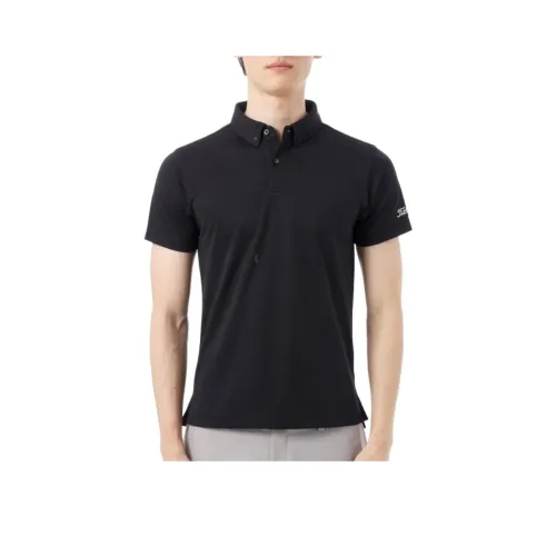 TITLEIST Мужская поло рубашка черного цвета