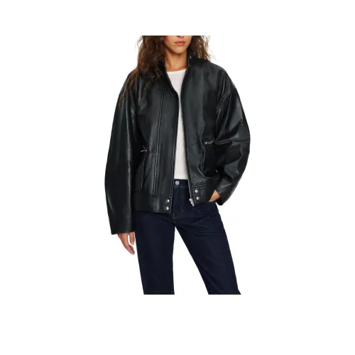 REFORMATION Veda Harrison Кожа OVERSIZED BOMBER Куртки Пальто Женские