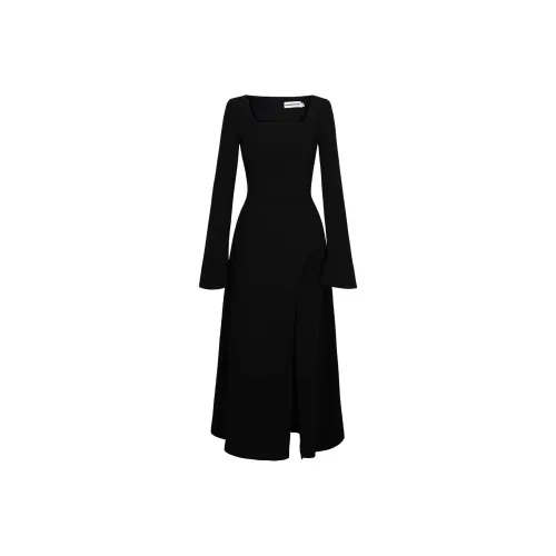 Matsumoto Soso Длинное платье с длинными рукавами для женщин