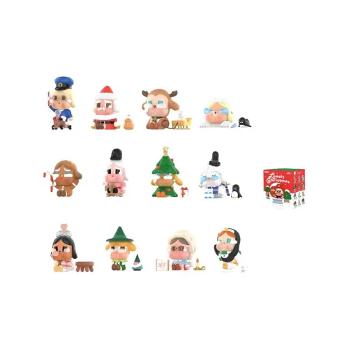 POP MART Коллаборация CRYBABY Crying Кукла Lonely Christmas Collection Слепые коробки Один Mystery Коробка Целая коробка 12 шт