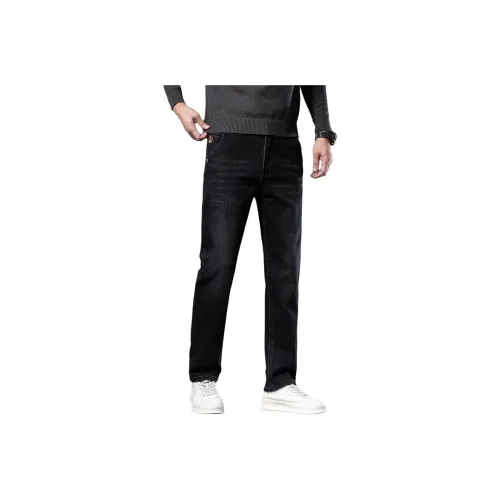 YUQIAN Черные Мужские Джинсы