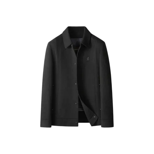 SENJIALUO Черное мужское пальто