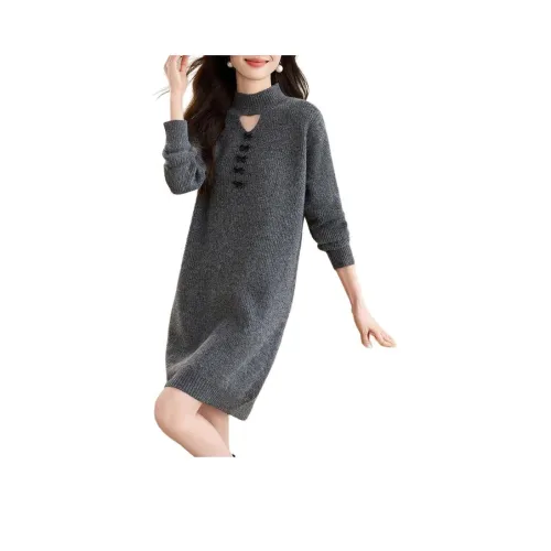 HAPG Длинное платье с длинными рукавами женское