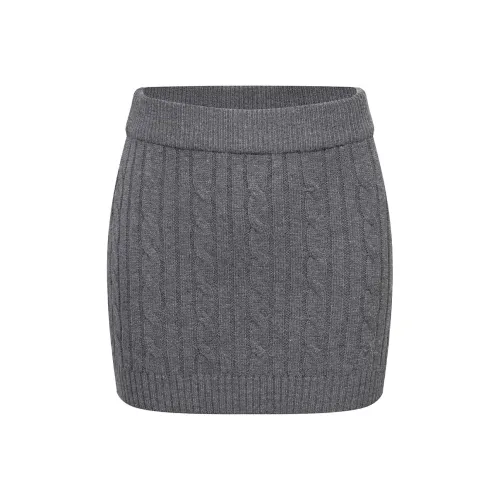 Ariseism TWISTED Fried Dough Повседневные короткие юбки Женские AUTUMN Облегающий крой Юбка Женские