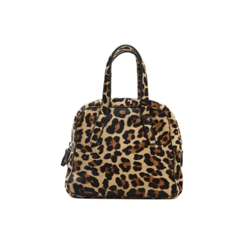 ZARA Сумка для боулинга из коровьей кожи мини-сумка женская кофейного цвета