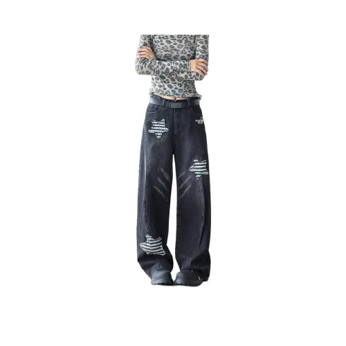 BQERTY Черные Женские Джинсы