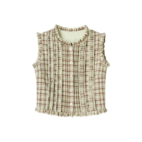 UENA Клетчатая рубашка в наличии женские майки