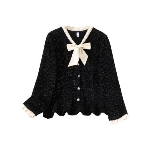 YUNFEIXIU Рубашка Универсальный Fashion Casual Элегантность Корейский стиль Большой размер Топ Похудение Повседневный Осенний Женские