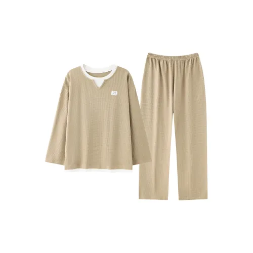 XIAFENYAN Хаки Мужские Пижамные Комплекты