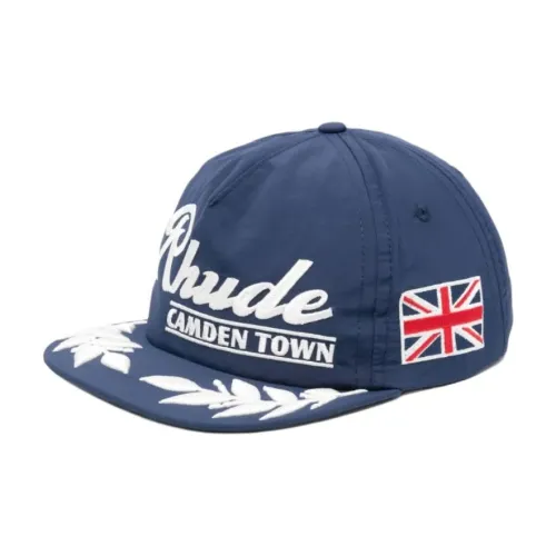 RHUDE Нейлоновые кепки Мужские Синие